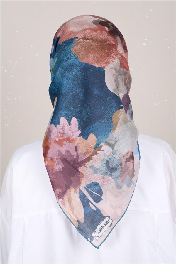 Silk Life Firuze Soft Eşarp 1722-1