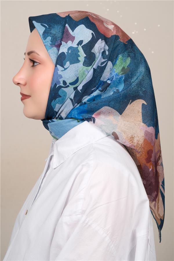 Silk Life Firuze Soft Eşarp 1722-1