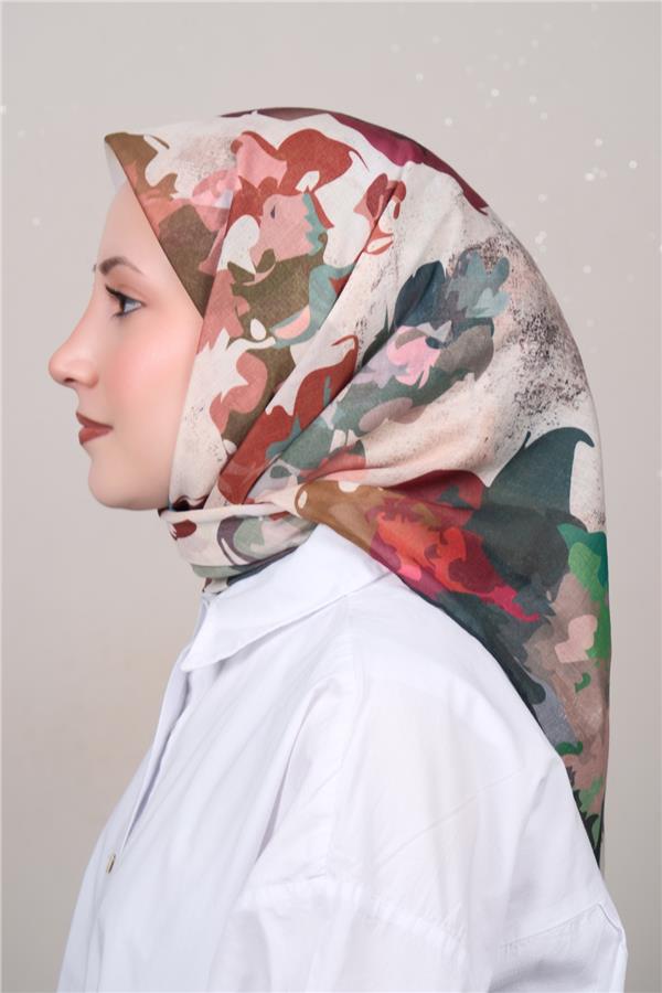 Silk Life Firuze Soft Eşarp 1722-7