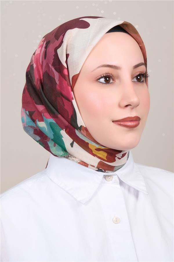 Silk Life Firuze Soft Eşarp 1722-7