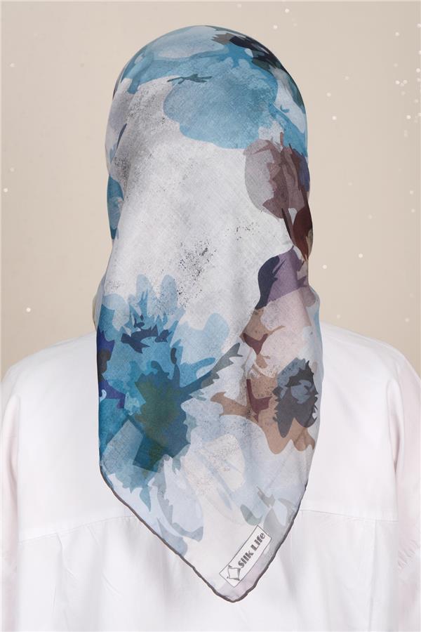 Silk Life Firuze Soft Eşarp 1722-8
