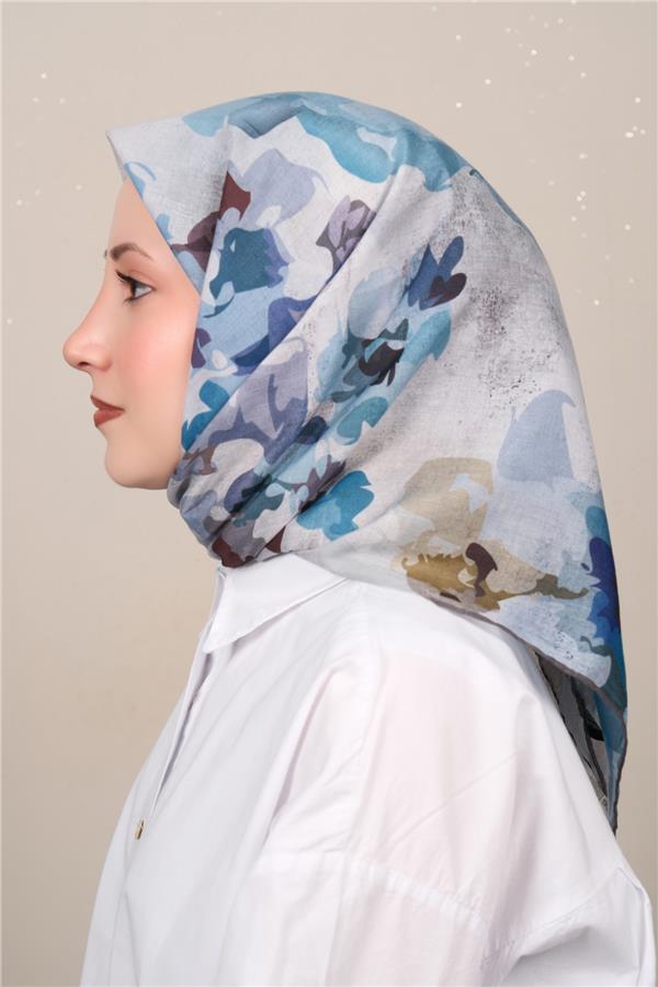 Silk Life Firuze Soft Eşarp 1722-8