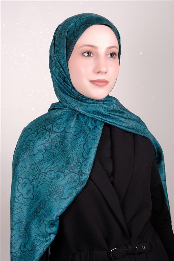 Silk Life Firuze Soft Şal 1510-2