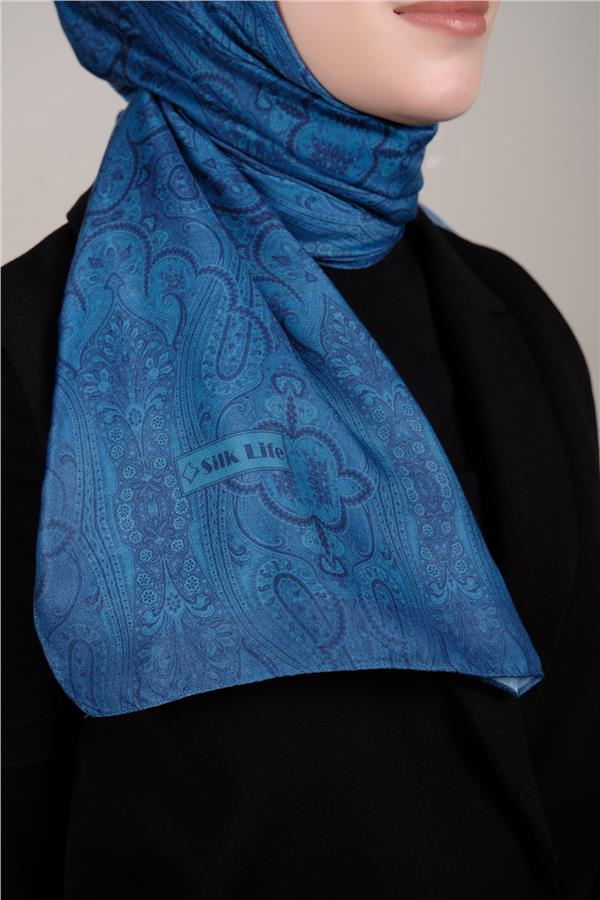 Silk Life Firuze Soft Şal 1510-8
