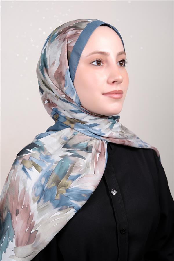 Silk Life Firuze Soft Şal  1511-1