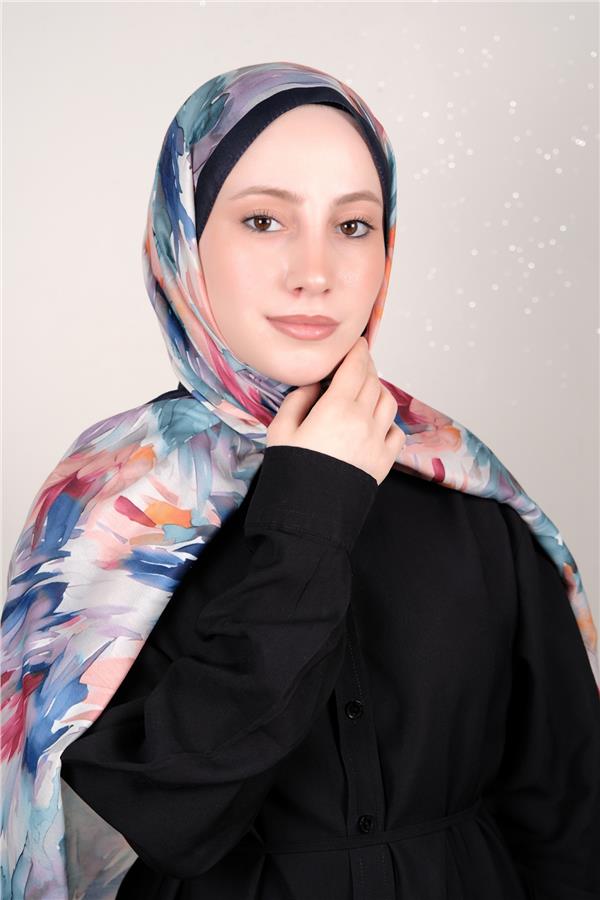 Silk Life Firuze Soft Şal 1511-4