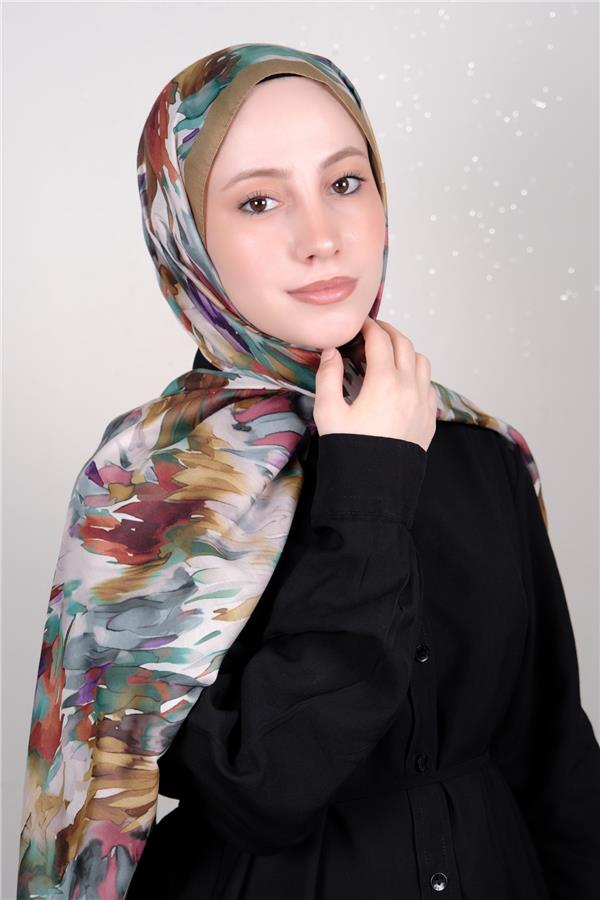 Silk Life Firuze Soft Şal 1511-5