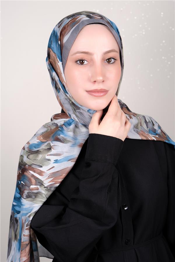 Silk Life Firuze Soft Şal 1511-6