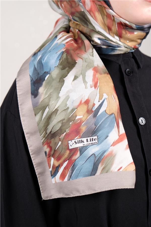 Silk Life Firuze Soft Şal 1511-9