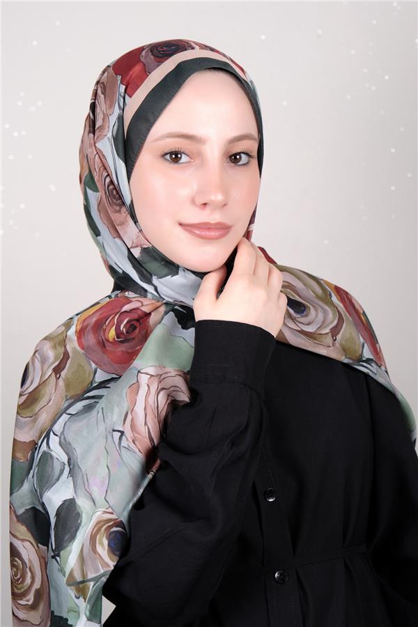Silk Life Firuze Soft Şal 1512-4