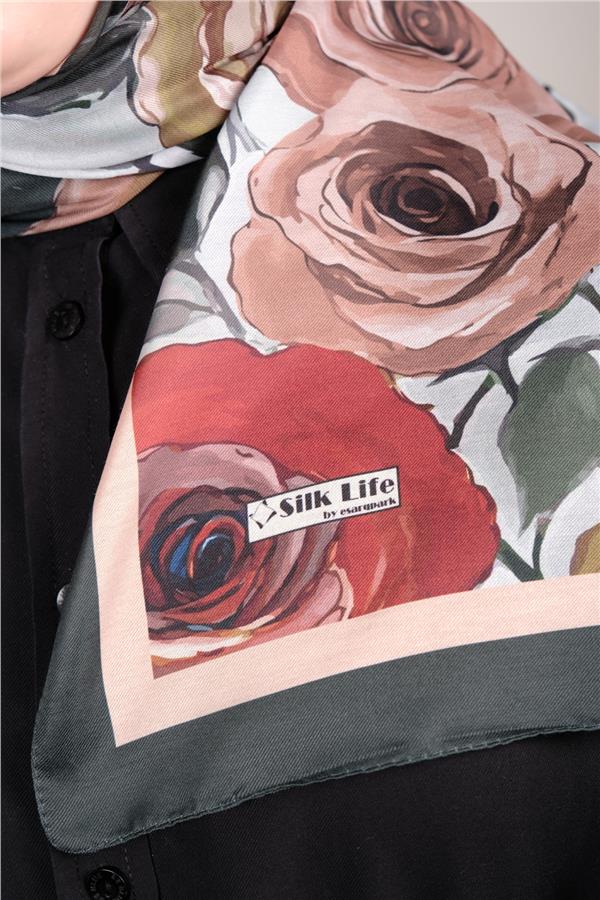 Silk Life Firuze Soft Şal 1512-4
