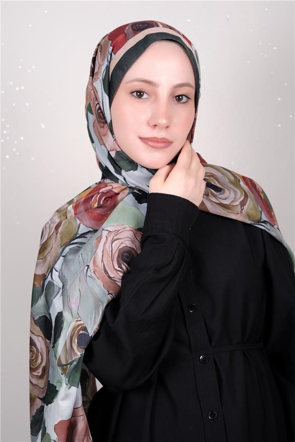 Silk Life Firuze Soft Şal 1512-4