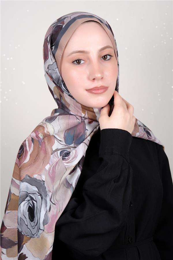 Silk Life Firuze Soft Şal 1512-5