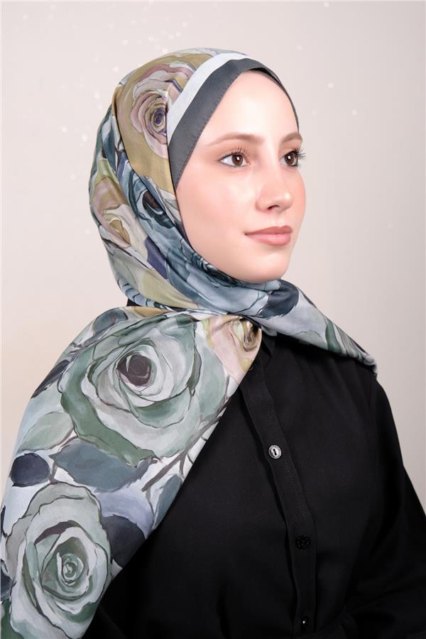 Silk Life Firuze Soft Şal 1512-7