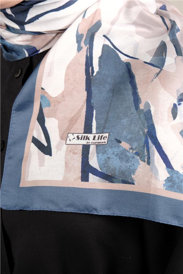 Silk Life Firuze Soft Şal 1513-1
