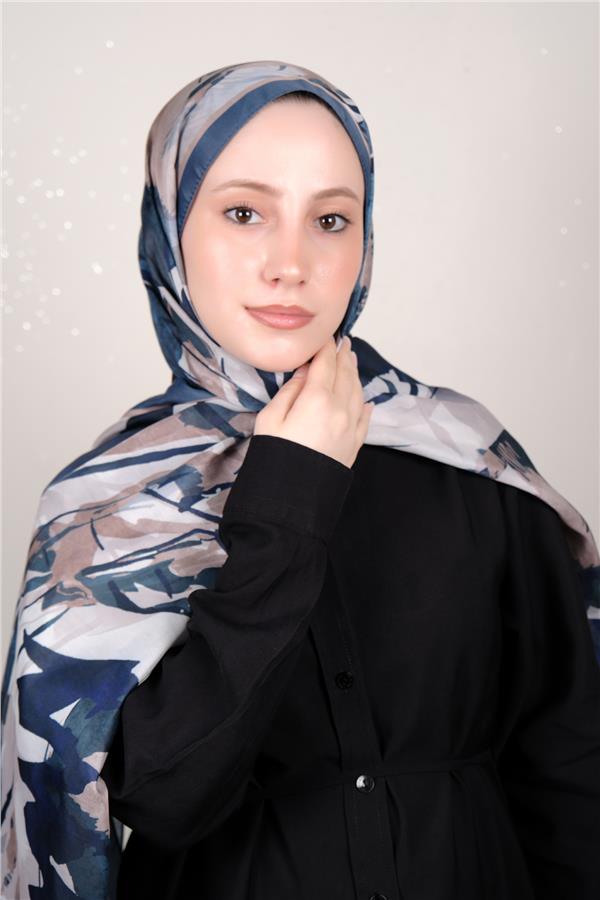 Silk Life Firuze Soft Şal 1513-1