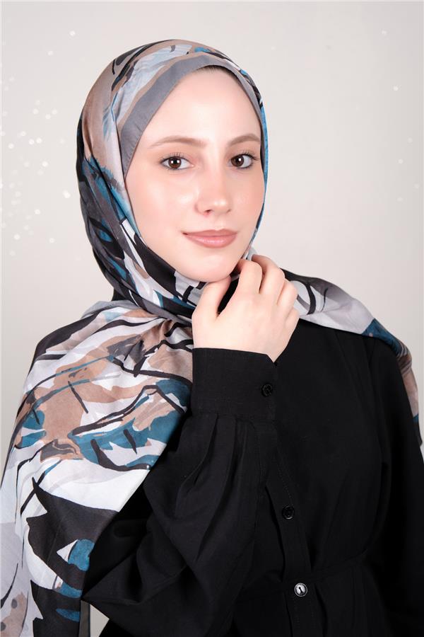 Silk Life Firuze Soft Şal 1513-11