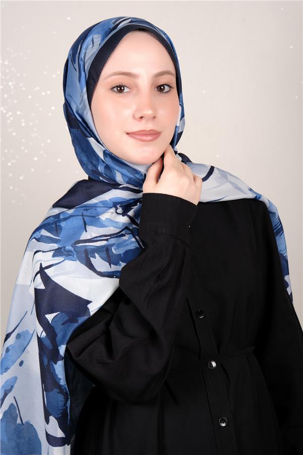 Silk Life Firuze Soft Şal 1513-7