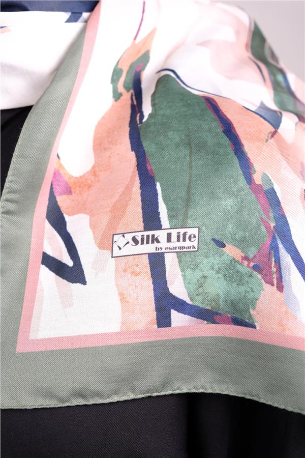 Silk Life Firuze Soft Şal 1513-8
