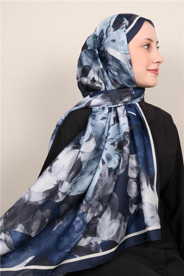 Silk Life Firuze Soft Şal 1517-1