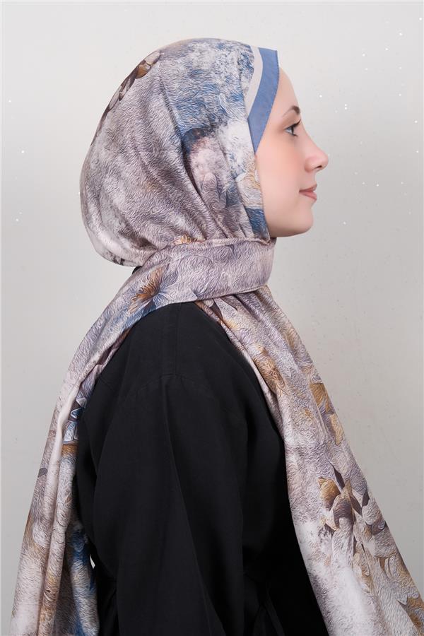 Silk Life Firuze Soft Şal 1518-1