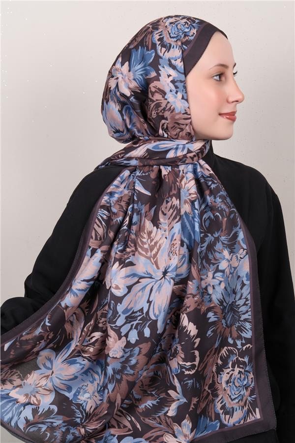 Silk Life Firuze Soft Şal 1519-2