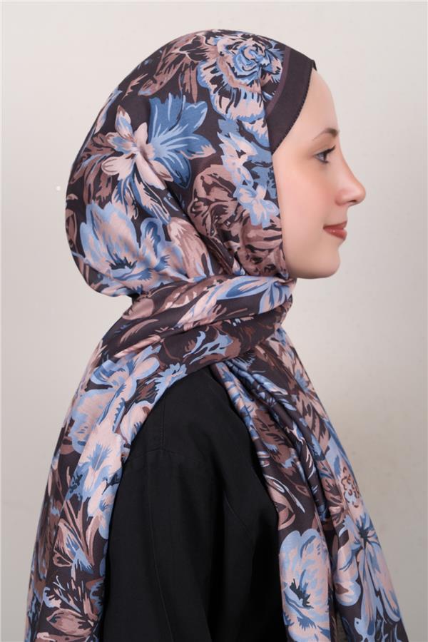 Silk Life Firuze Soft Şal 1519-2