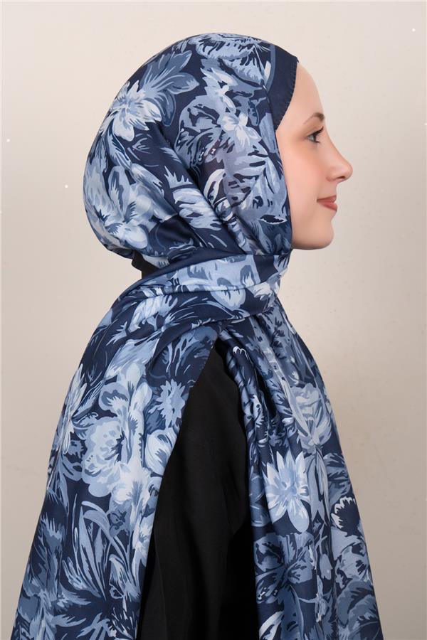 Silk Life Firuze Soft Şal 1519-5