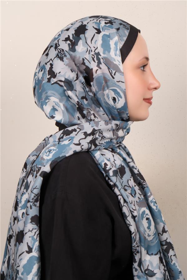 Silk Life Firuze Soft Şal 1521-3