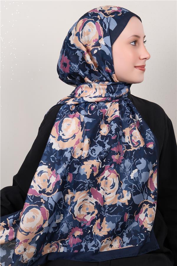 Silk Life Firuze Soft Şal 1521-5