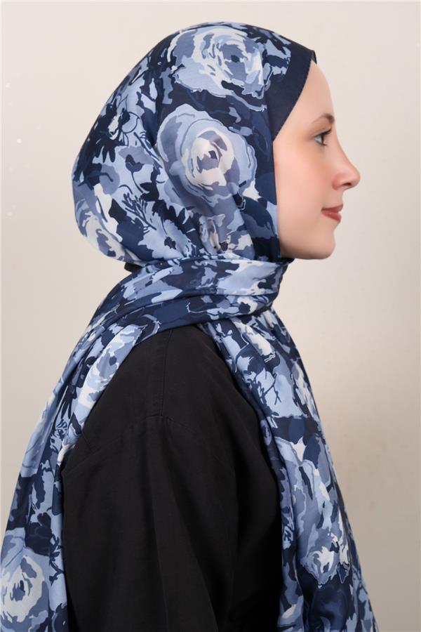 Silk Life Firuze Soft Şal 1521-7