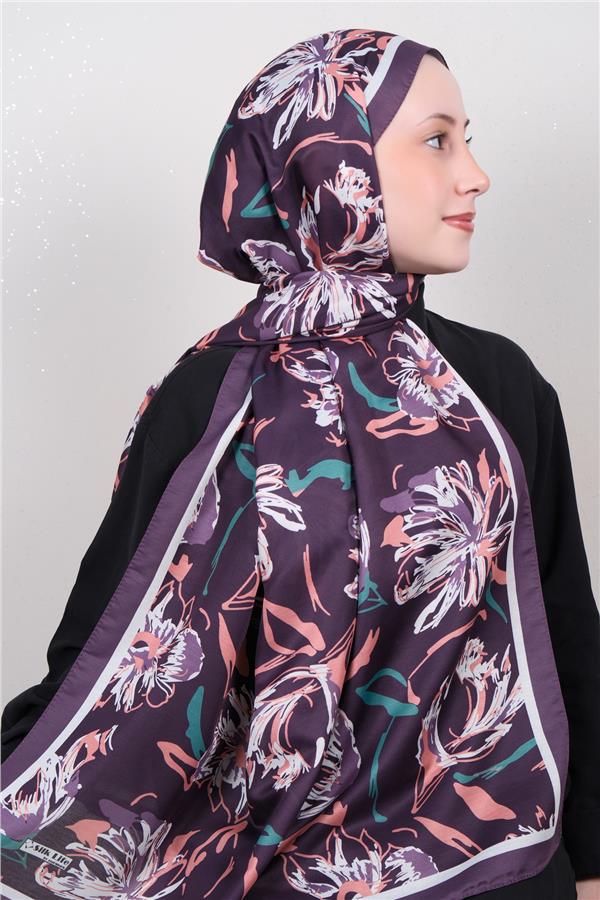 Silk Life Firuze Soft Şal 1522-4