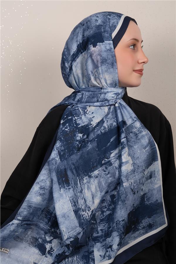 Silk Life Firuze Soft Şal 1523-1