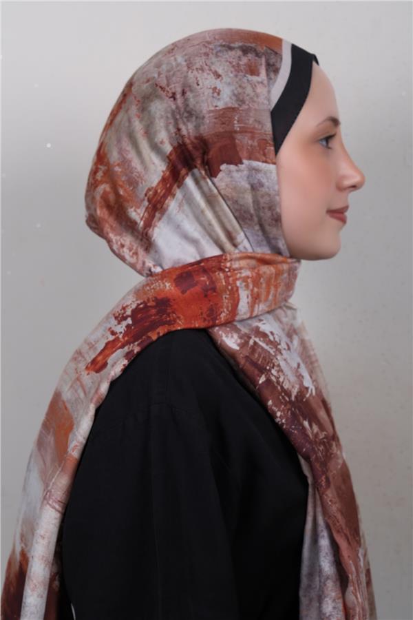 Silk Life Firuze Soft Şal 1523-2