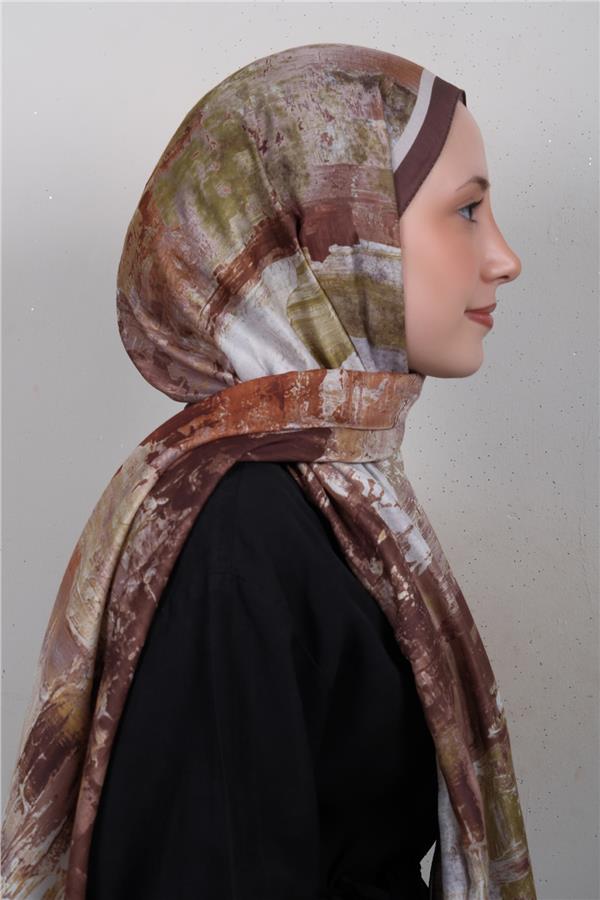 Silk Life Firuze Soft Şal 1523-4