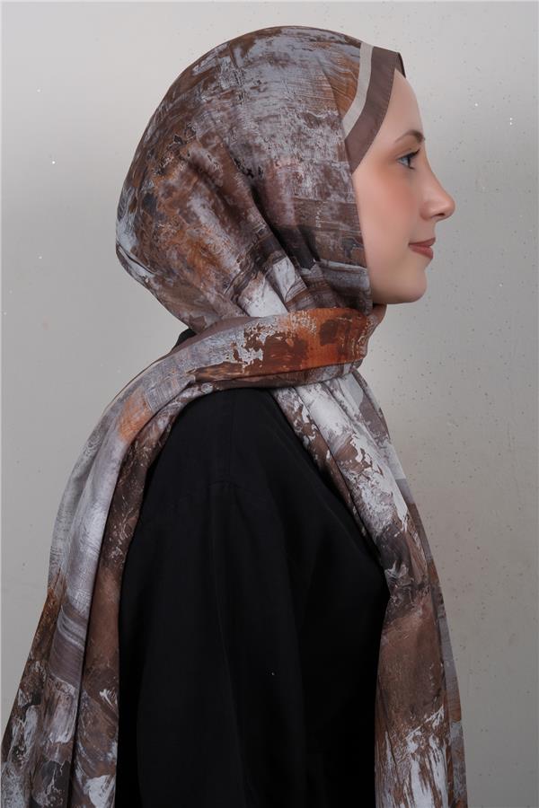 Silk Life Firuze Soft Şal 1523-7