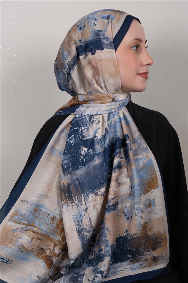 Silk Life Firuze Soft Şal 1523-8