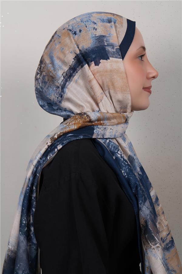 Silk Life Firuze Soft Şal 1523-8