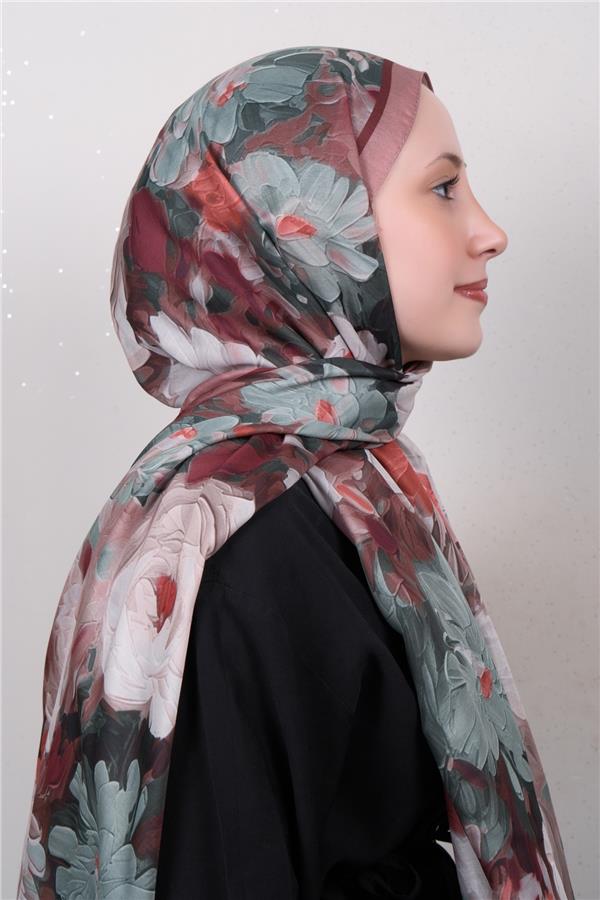 Silk Life Firuze Soft Şal 1524-2