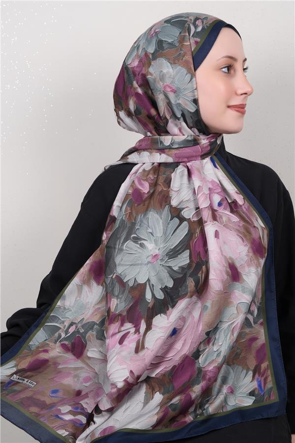 Silk Life Firuze Soft Şal 1524-5