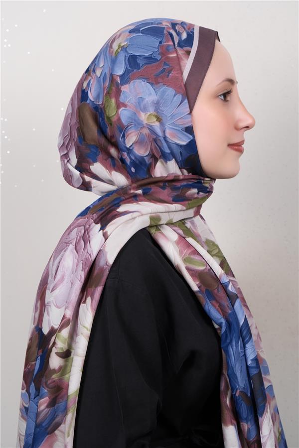 Silk Life Firuze Soft Şal 1524-9