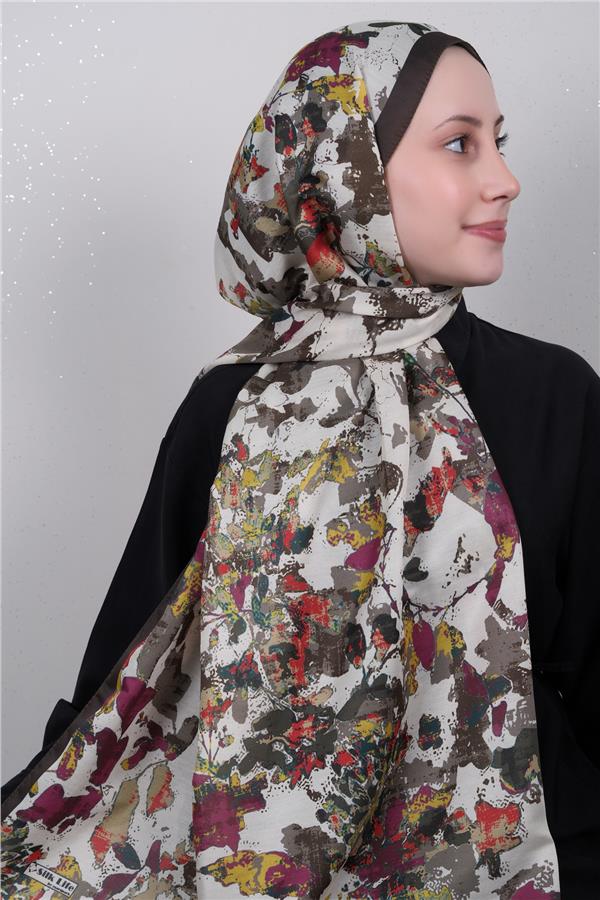 Silk Life Firuze Soft Şal 1525-1
