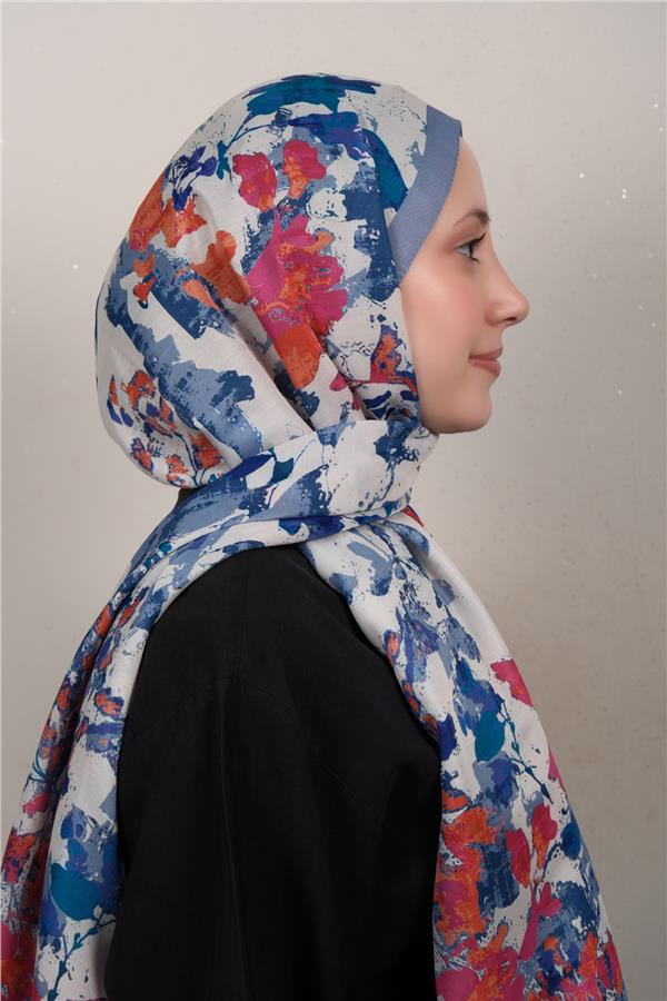 Silk Life Firuze Soft Şal 1525-3
