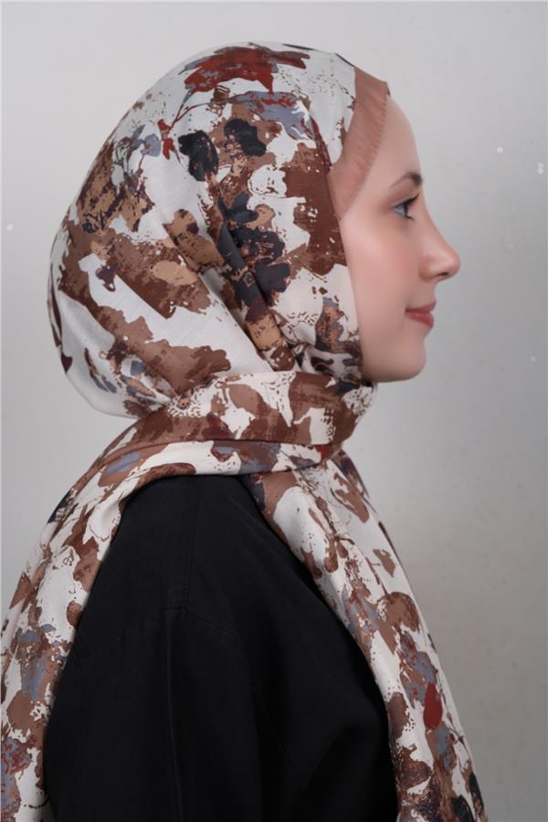Silk Life Firuze Soft Şal 1525-4