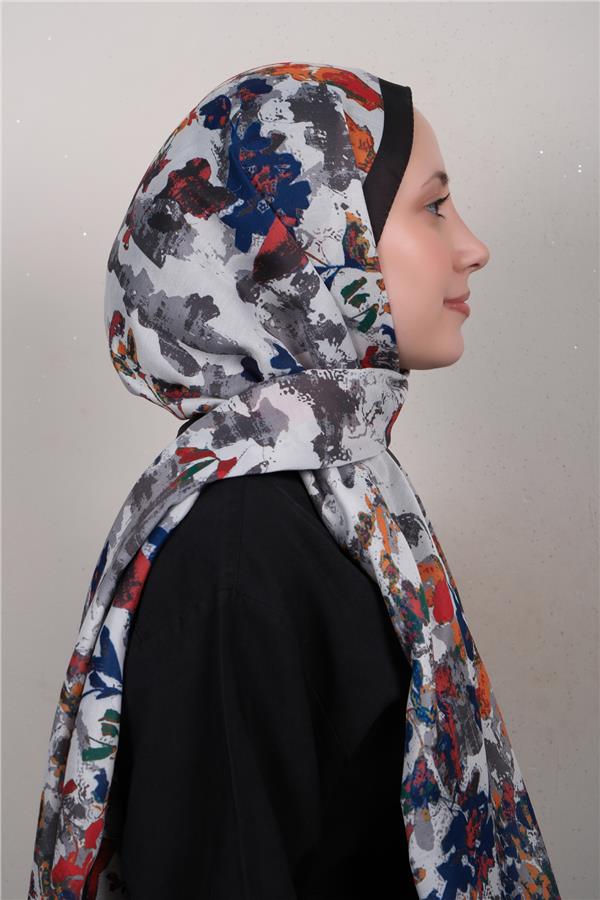 Silk Life Firuze Soft Şal 1525-5