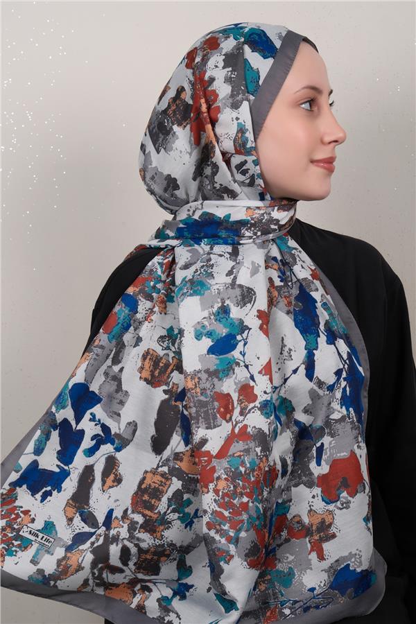 Silk Life Firuze Soft Şal 1525-8