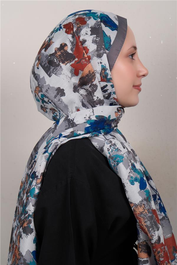 Silk Life Firuze Soft Şal 1525-8