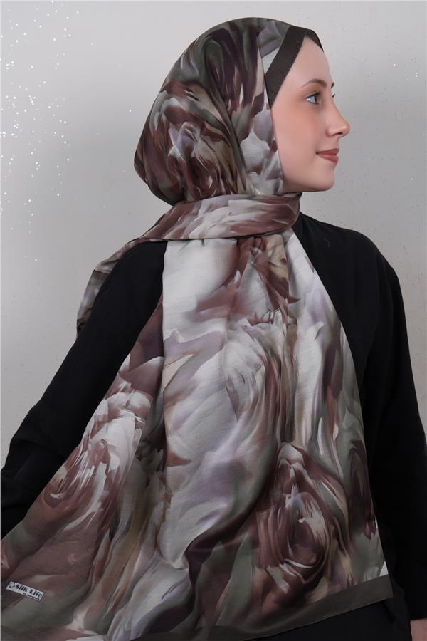 Silk Life Firuze Soft Şal 1526-1