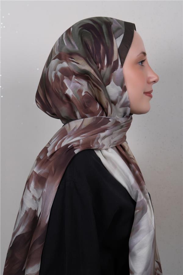 Silk Life Firuze Soft Şal 1526-1