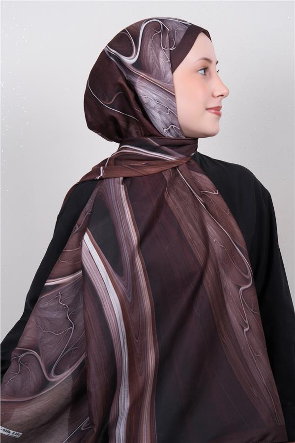 Silk Life Firuze Soft Şal 1527-5